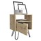 Tuhome Augusta Nightstand, Single Door Cabinet, Hairpin Legs, Light Oak MLD7033 - alternate 8